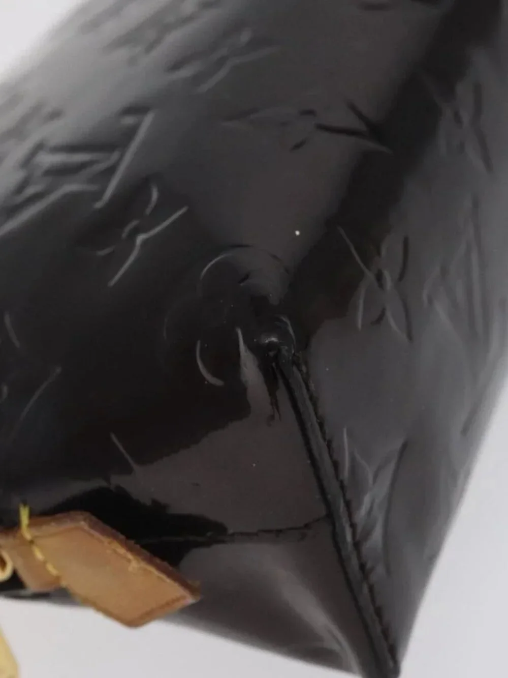 LOUIS VUITTON Monogram Vernis Pochette Cosmetic PM Amarante M91495 Auth 123448 - Picture 11 of 16